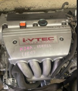 Двигатель K24A HONDA ACCORD OEM 12100-RBB-000 11000-RBB-800 CL7 CL8 CL9 CM2 2007